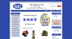 Desktop Screenshot of hallshardware.com